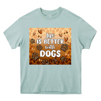 Arona life is better with dogs Heavy Core Tee - MaliasSmallBusiness