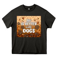 Asphalt life is better with dogs Heavy Core Tee - MaliasSmallBusiness