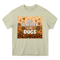 Mossy life is better with dogs Heavy Core Tee - MaliasSmallBusiness