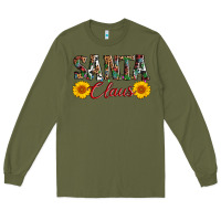 Army Green santa claus Long Sleeve Tee - AdoDesignShop