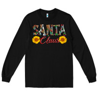 Black santa claus Long Sleeve Tee - AdoDesignShop