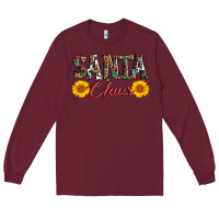 Burgundy santa claus Long Sleeve Tee - AdoDesignShop