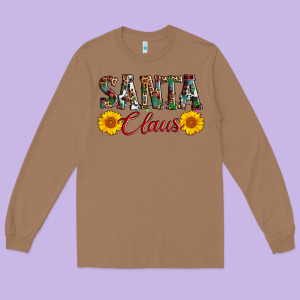 Santa Claus Long Sleeve Tee Designed By Adodesignshop