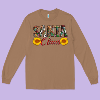 Santa Claus Long Sleeve Tee Designed By Adodesignshop