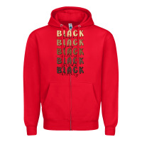 Red black history Zipper Hoodie - MaliasSmallBusiness