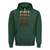 Sports Green black history Zipper Hoodie - MaliasSmallBusiness