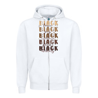 White black history Zipper Hoodie - MaliasSmallBusiness