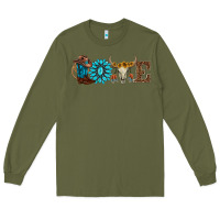 Army Green western love Long Sleeve Tee - AdoDesignShop