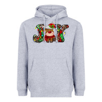 Heather Grey joy christmas deer Heavyweight Hoodie - MaliasSmallBusiness