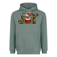 Sage joy christmas deer Heavyweight Hoodie - MaliasSmallBusiness