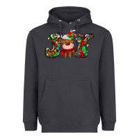 Smoke joy christmas deer Heavyweight Hoodie - MaliasSmallBusiness