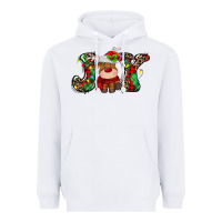 White joy christmas deer Heavyweight Hoodie - MaliasSmallBusiness