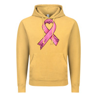 Vintage Mustard pink ribbon Vintage Hoodie - HRA Design Shop
