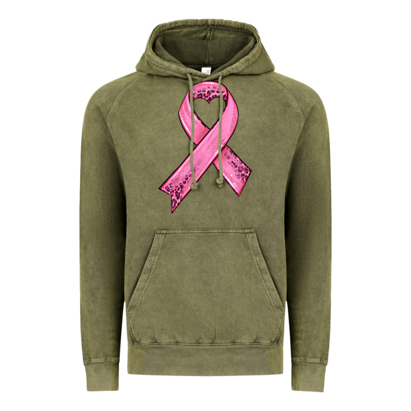 Pink Ribbon Vintage Hoodie by HRA Design Shop | Teevron