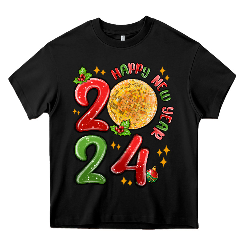 Happy New Year 2024 Heavy Core Tee by MaliasSmallBusiness | Teevron
