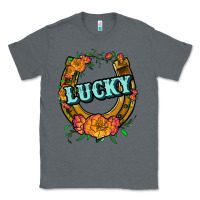 Charcoal Heather horseshoe lucky Classic Tee - JahusDesignShop