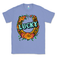 Colony Blue horseshoe lucky Classic Tee - JahusDesignShop