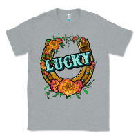 Heather Grey horseshoe lucky Classic Tee - JahusDesignShop