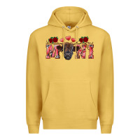 Antique Gold valentine's day mini black highland calf Premium Hoodie - RanaPortraitStore