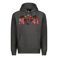 Charcoal Heather valentine's day mini black highland calf Premium Hoodie - RanaPortraitStore