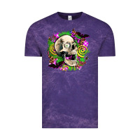 Cloud Purple halloween skull Vintage Tee - AdoDesignShop