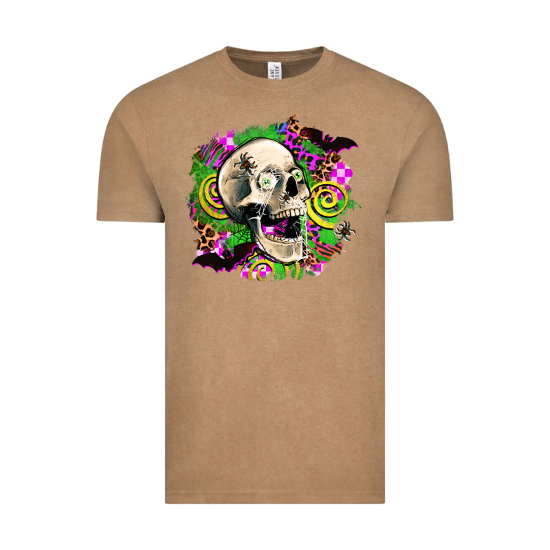 Halloween Skull Vintage Tee by AdoDesignShop | Teevron
