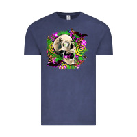 Vintage Denim halloween skull Vintage Tee - AdoDesignShop
