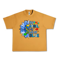 Peanut Butter in april we wear blue sunflower Urban Heavy Tee - Artiststas