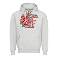 Dove Grey pink sunflower and cancer ribbon breast cancer Zipper Hoodie - MaliasSmallBusiness