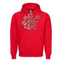 Red pink sunflower and cancer ribbon breast cancer Zipper Hoodie - MaliasSmallBusiness