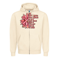 Sandshell pink sunflower and cancer ribbon breast cancer Zipper Hoodie - MaliasSmallBusiness