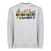 Heather Grey neurodiversity is beautiful Heavyweight Sweatshirt - JahusDesignShop