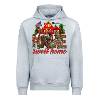 Heather Grey Army Christmas Home Sweet Home Urban Hoodie - HowdyJamesFarm