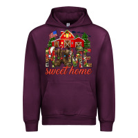 Mauve Wine Army Christmas Home Sweet Home Urban Hoodie - HowdyJamesFarm