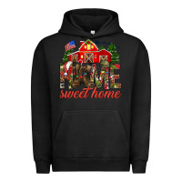 Pigment Black Army Christmas Home Sweet Home Urban Hoodie - HowdyJamesFarm