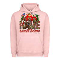 Pigment Salmon Army Christmas Home Sweet Home Urban Hoodie - HowdyJamesFarm