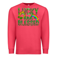 Cardinal Lucky And Blessed St Patricks Premium Sweatshirt - BundleAndBundleShop