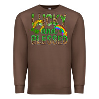 Chestnut Lucky And Blessed St Patricks Premium Sweatshirt - BundleAndBundleShop