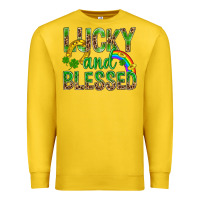 Lemon Lucky And Blessed St Patricks Premium Sweatshirt - BundleAndBundleShop