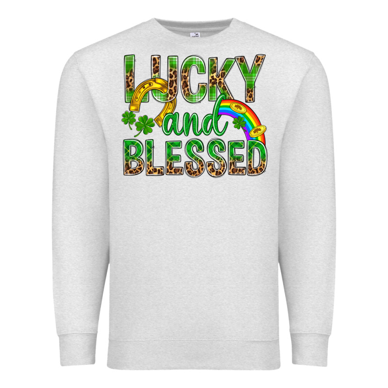 Lucky And Blessed St Patricks Premium Sweatshirt by BundleAndBundleShop | Teevron