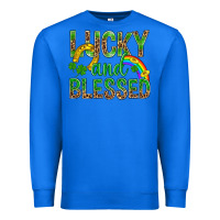 True Royal Lucky And Blessed St Patricks Premium Sweatshirt - BundleAndBundleShop