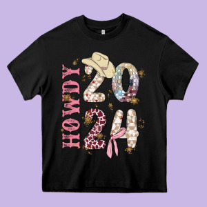 Howdy 2024 Heavy Core Tee Designed By Maliassmallbusiness