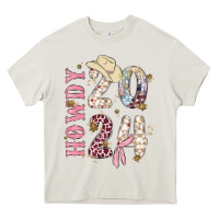 Cream howdy 2024 Heavy Core Tee - MaliasSmallBusiness