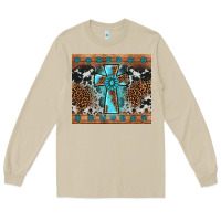Gemstone Leopard Cross Long Sleeve Tee | Teevron