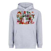 Heather Grey im the naughty elf Heavyweight Hoodie - MaliasSmallBusiness