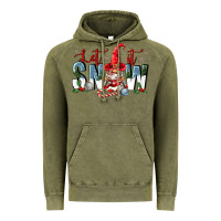 Vintage Olive let it snow Vintage Hoodie - FaDigitalArtStudio