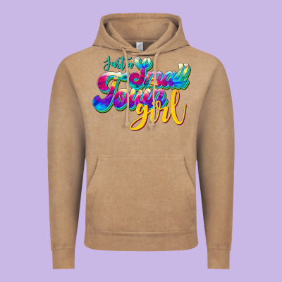 Just A Small Town Girl Vintage Hoodie Designed By Jahusdesignshop