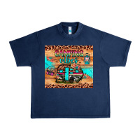 Navy camping vibes Urban Heavy Tee - JahusDesignShop