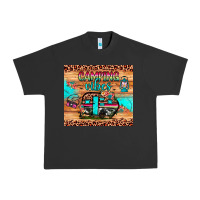 Pigment Black camping vibes Urban Heavy Tee - JahusDesignShop