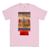 Bubblegum Pink all american teacher 12 oz slim can cooler Classic Tee - Artiststas